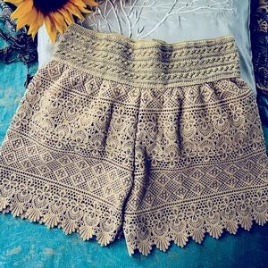 Crochet Style Short Shorts